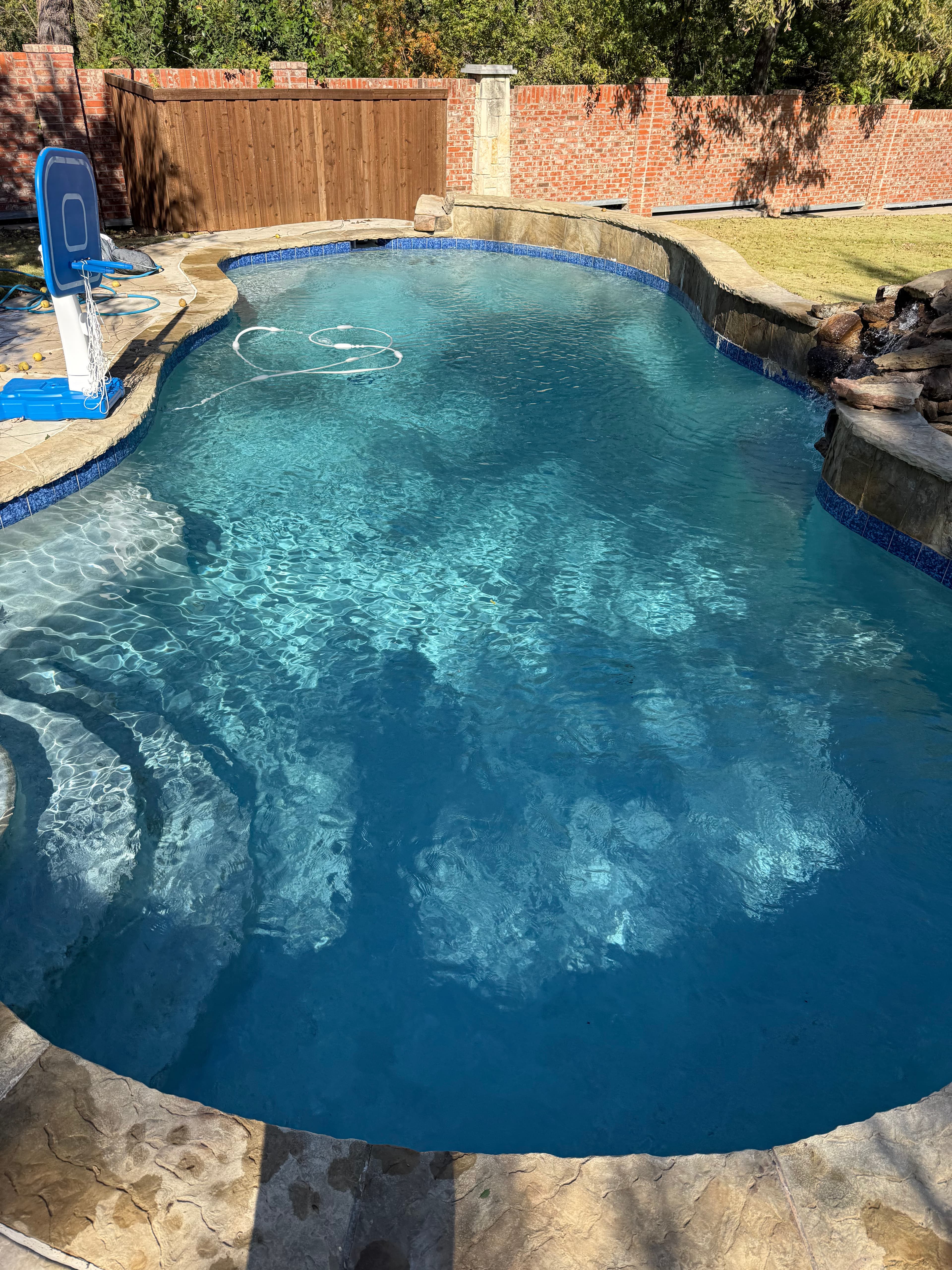 Pool after cleaning - crystal clear